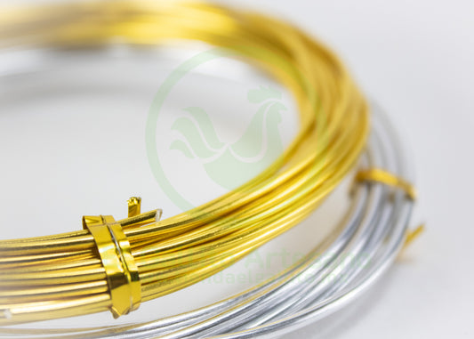 Alambre Aluminio 1.5mm| Dorado