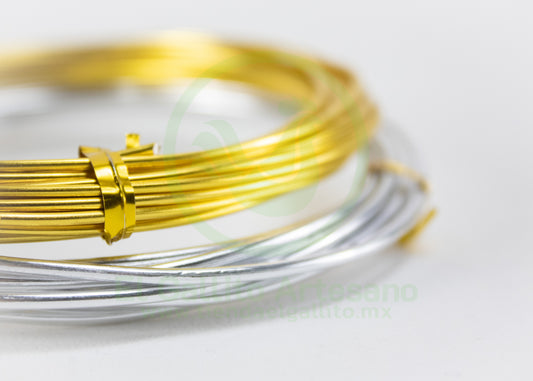 Alambre Aluminio 1.5mm| Dorado
