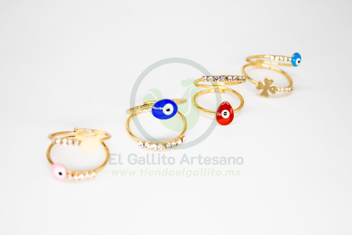 Anillo Acero MD2 | Doble Abierto Ojito (Ajustable) VC