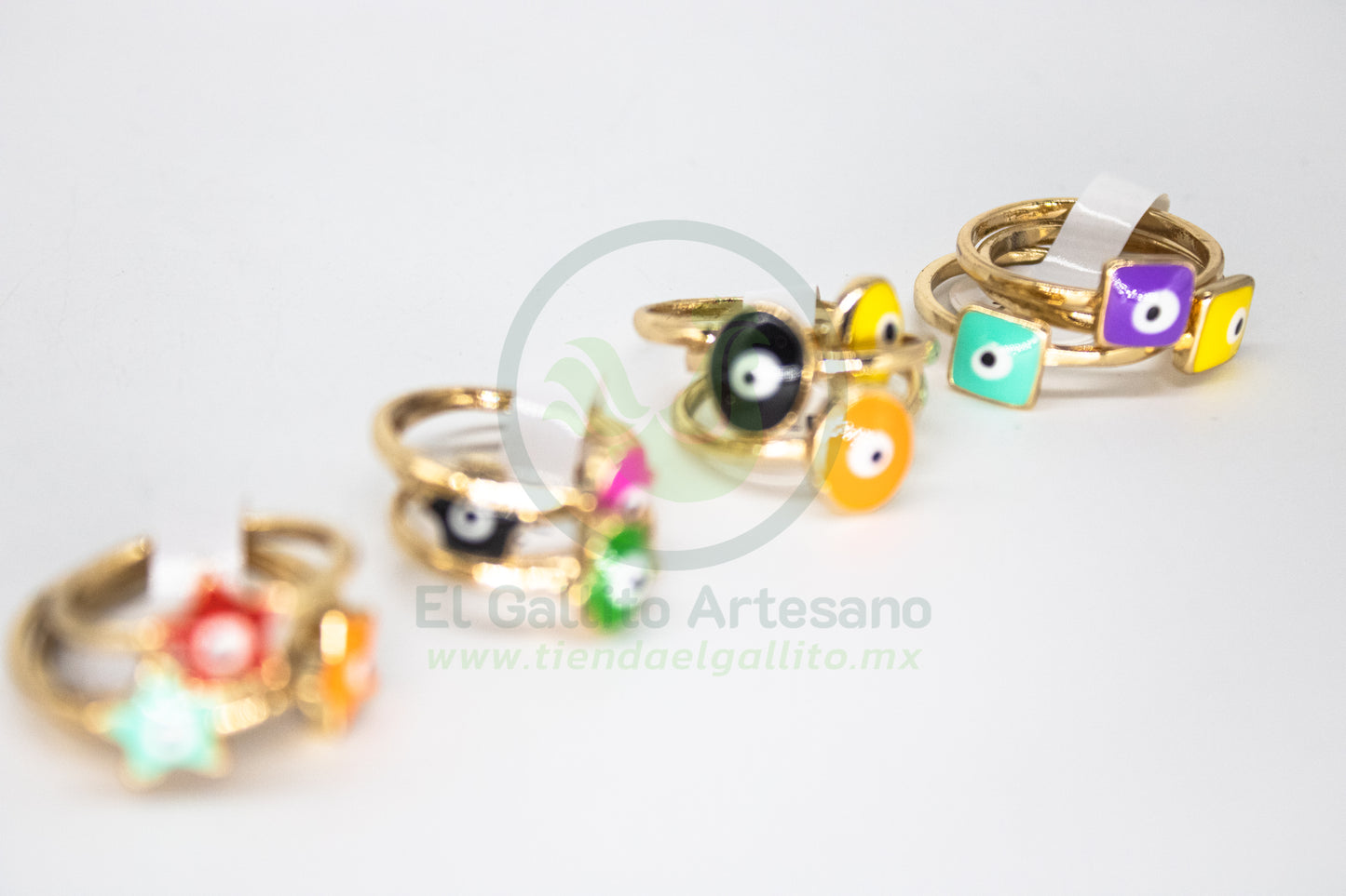 Anillo Acero MD3 | Trio Ojos Figuras