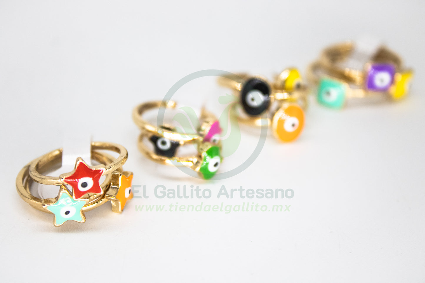 Anillo Acero MD3 | Trio Ojos Figuras