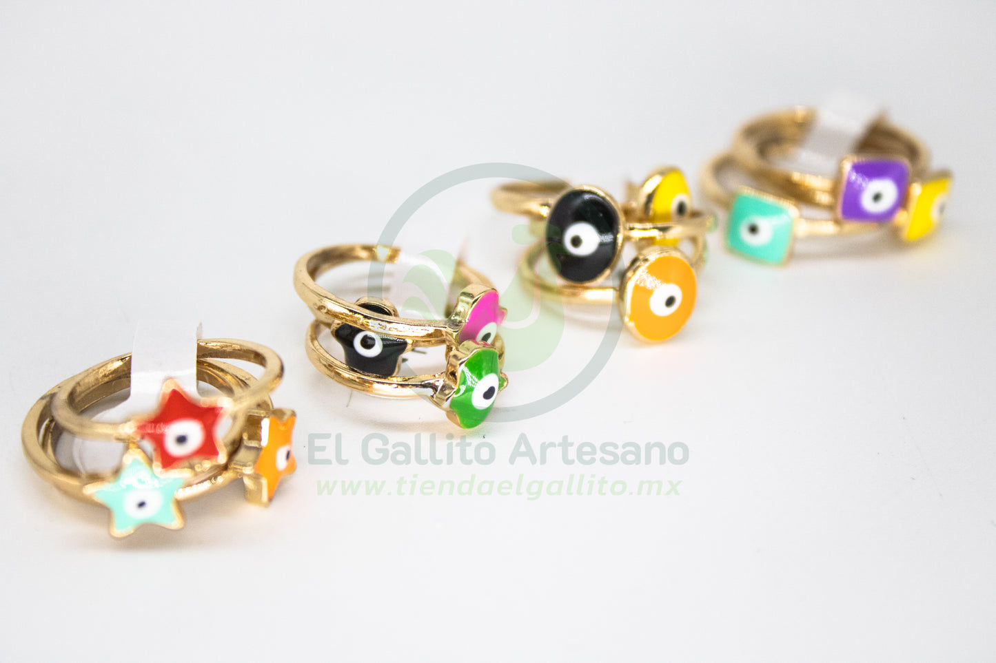 Anillo Acero MD3 | Trio Ojos Figuras