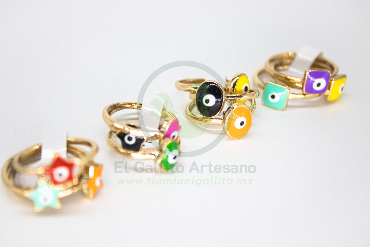 Anillo Acero MD3 | Trio Ojos Figuras