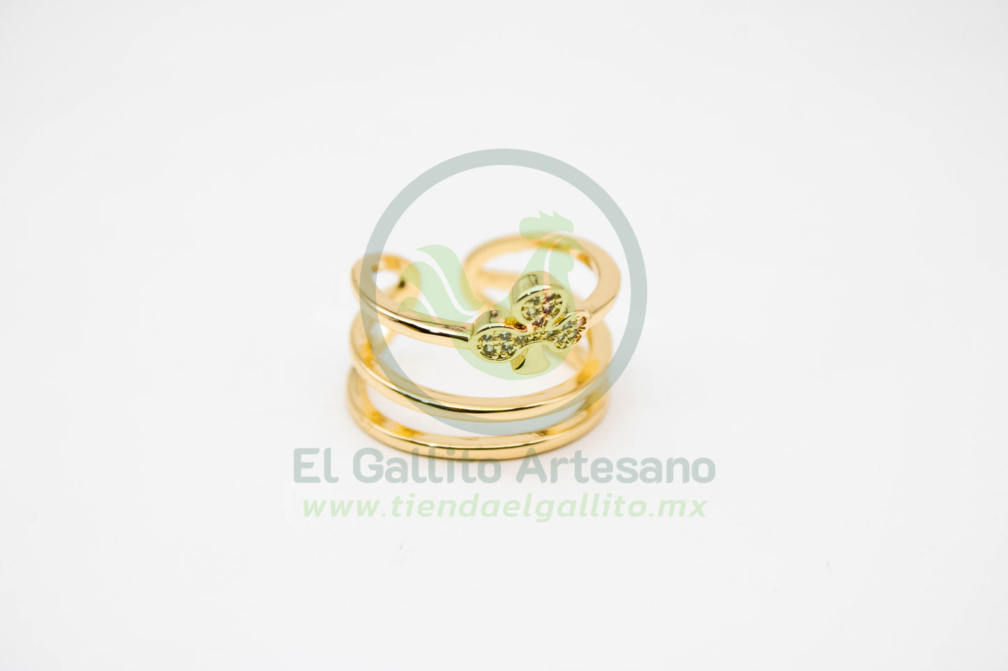 Anillo VIVI 31 | Tres Lin Trébol Ajustable