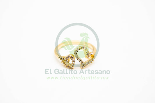 Anillo VIVI 34 | Corazones Ajustable