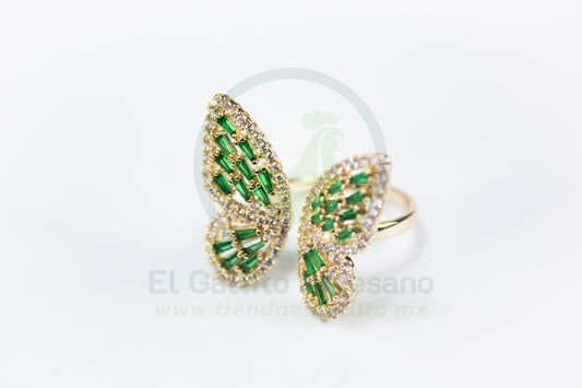 Anillo Vivi Dw-50 | Mariposa Jumbo Jade