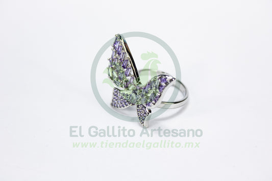 Anillo Vivi Dw-51 | Mariposa Jumbo Lila