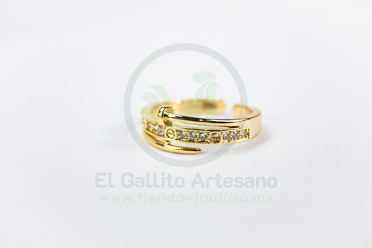 Anillo Vivi Hym-31 | Clavo Cristales