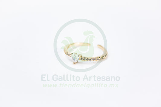 Anillo Vivi Zm-60 | 1 Linea Corazón Mini