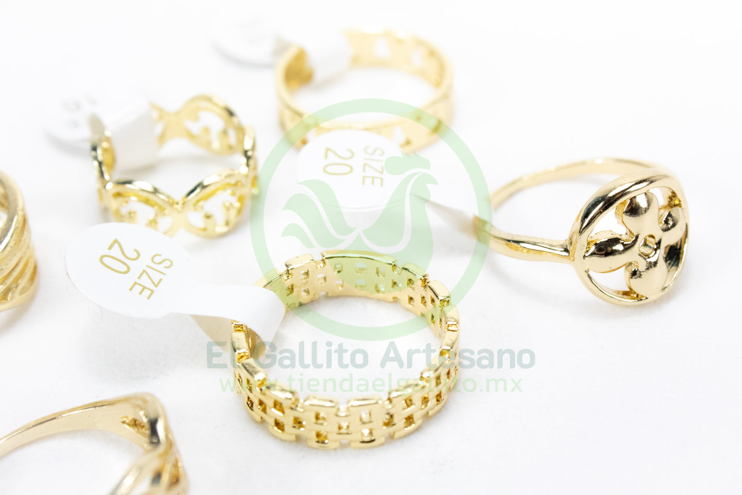 Anillo Acero MD1 | Dorado Láser