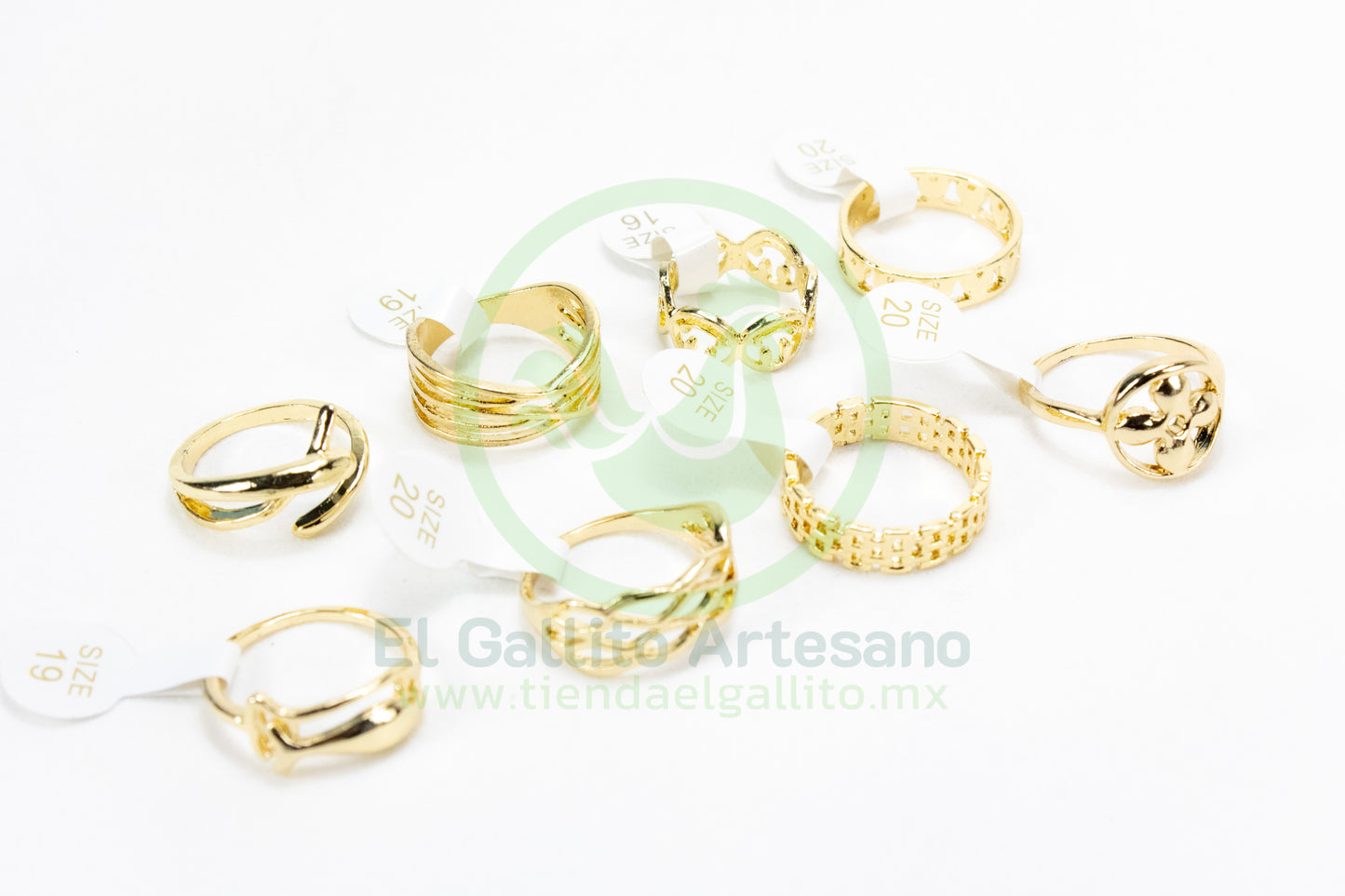 Anillo Acero MD1 | Dorado Láser