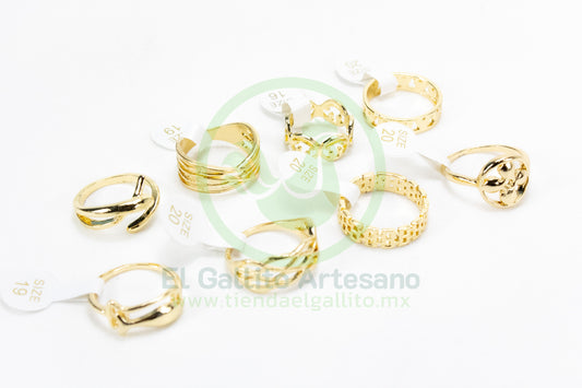 Anillo Acero MD1 | Dorado Láser