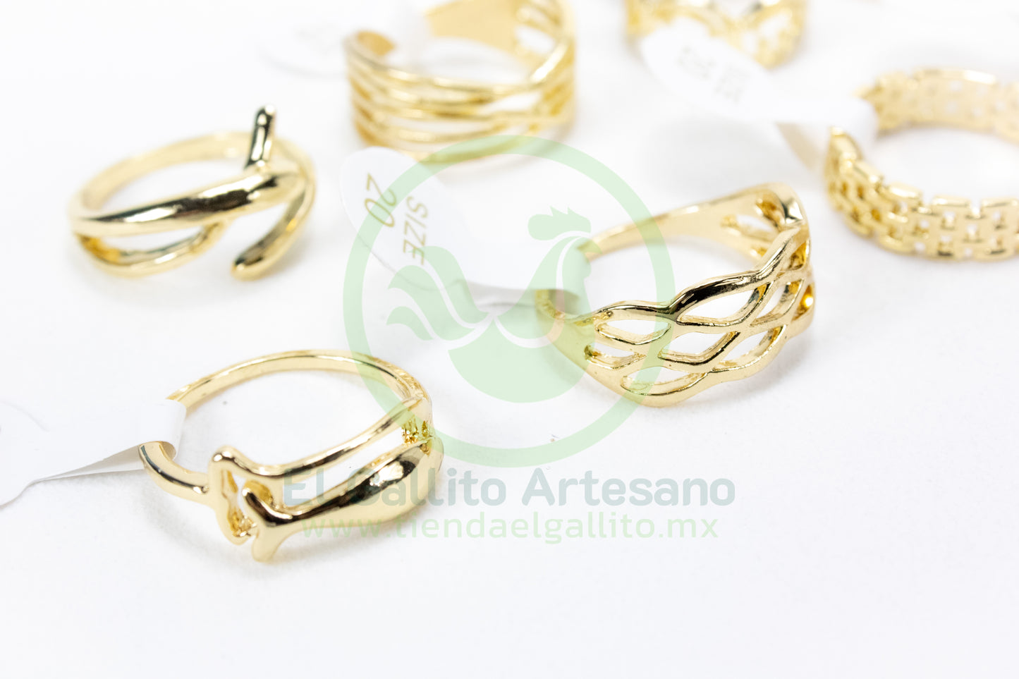Anillo Acero MD1 | Dorado Láser