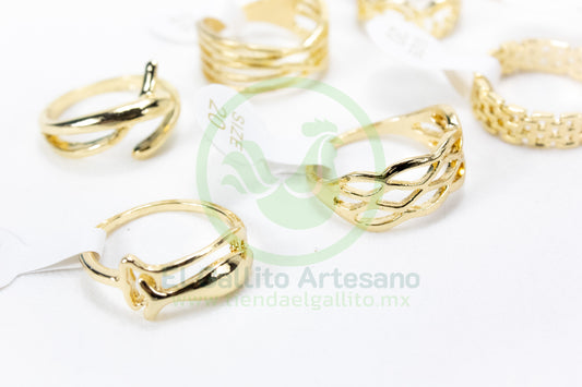 Anillo Acero MD1 | Dorado Láser
