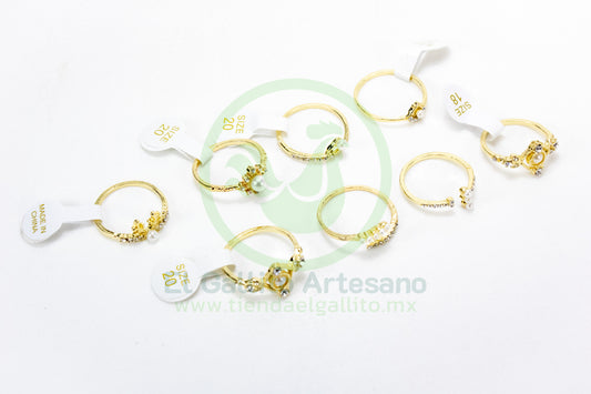 Anillo Acero MD1 | Dorado Perla 4mm