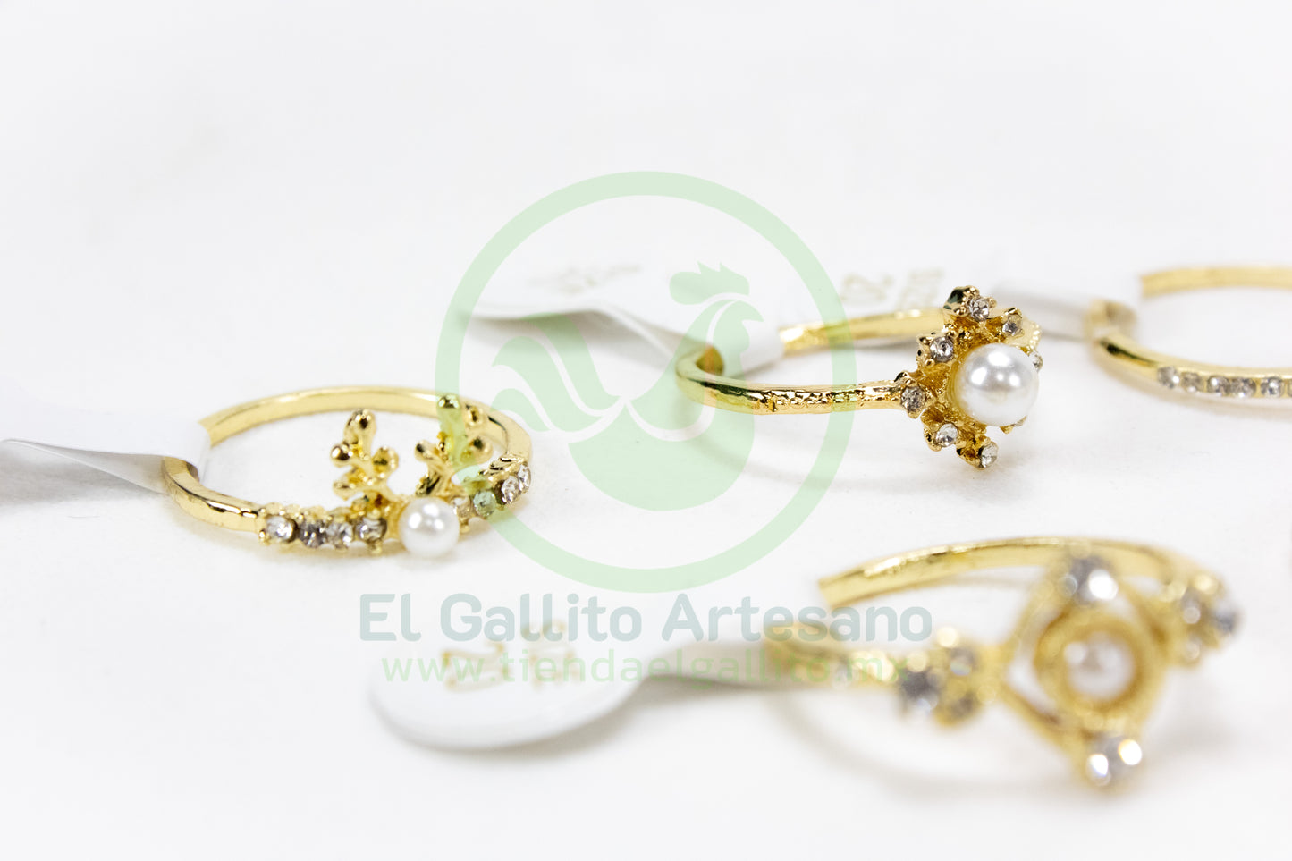 Anillo Acero MD1 | Dorado Perla 4mm