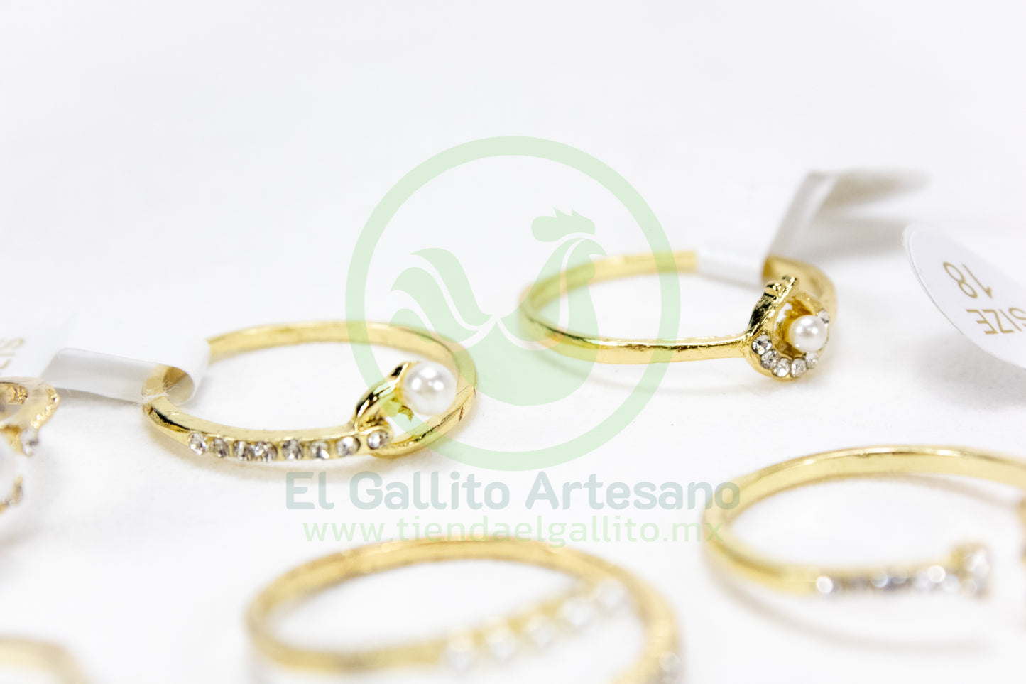 Anillo Acero MD1 | Dorado Perla 4mm