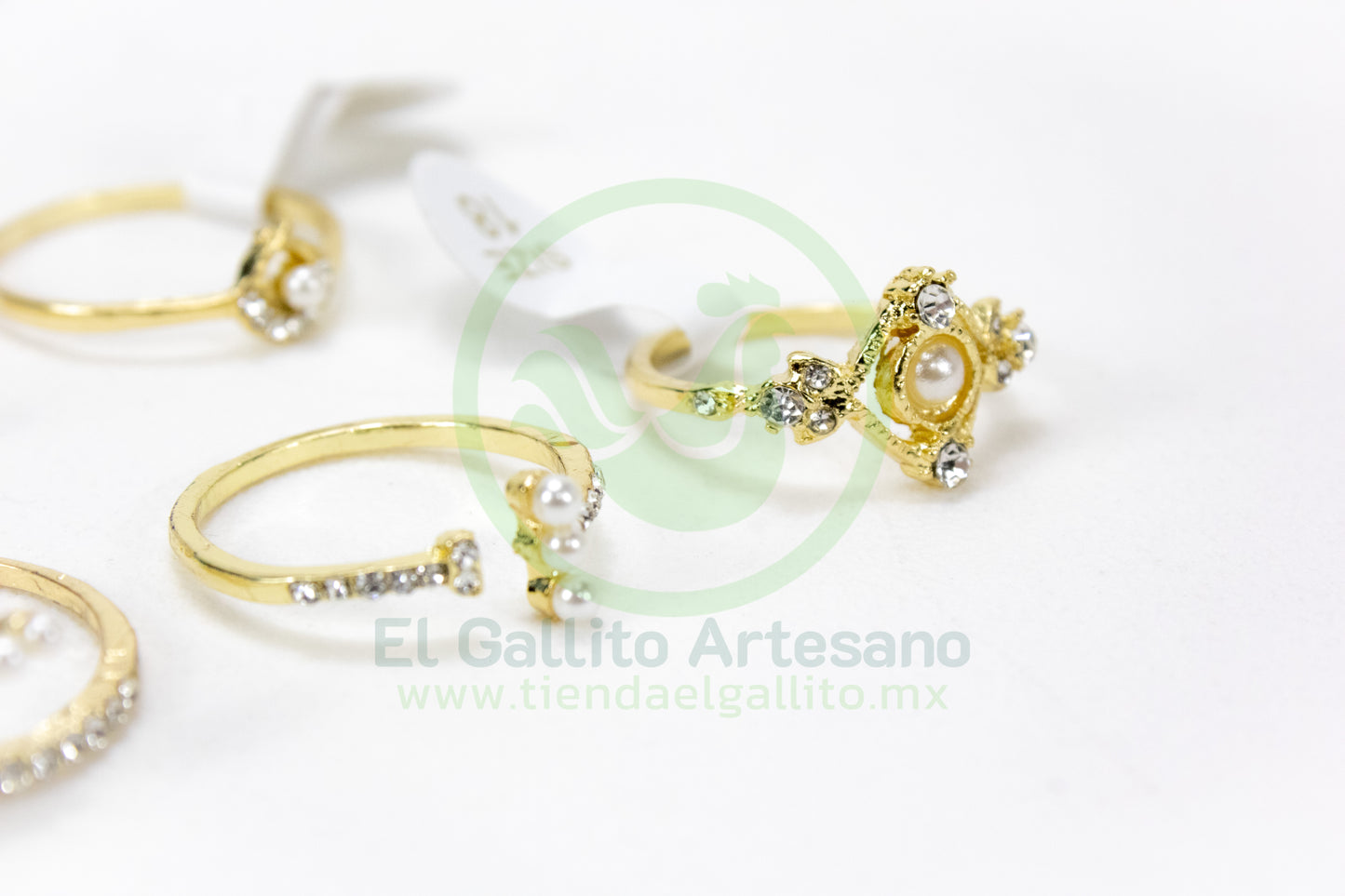 Anillo Acero MD1 | Dorado Perla 4mm