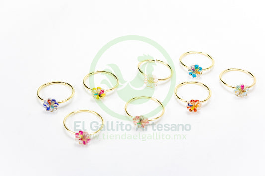 Anillo Acero MD1 | Flor #19