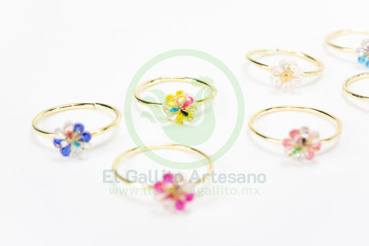 Anillo Acero MD1 | Flor #19
