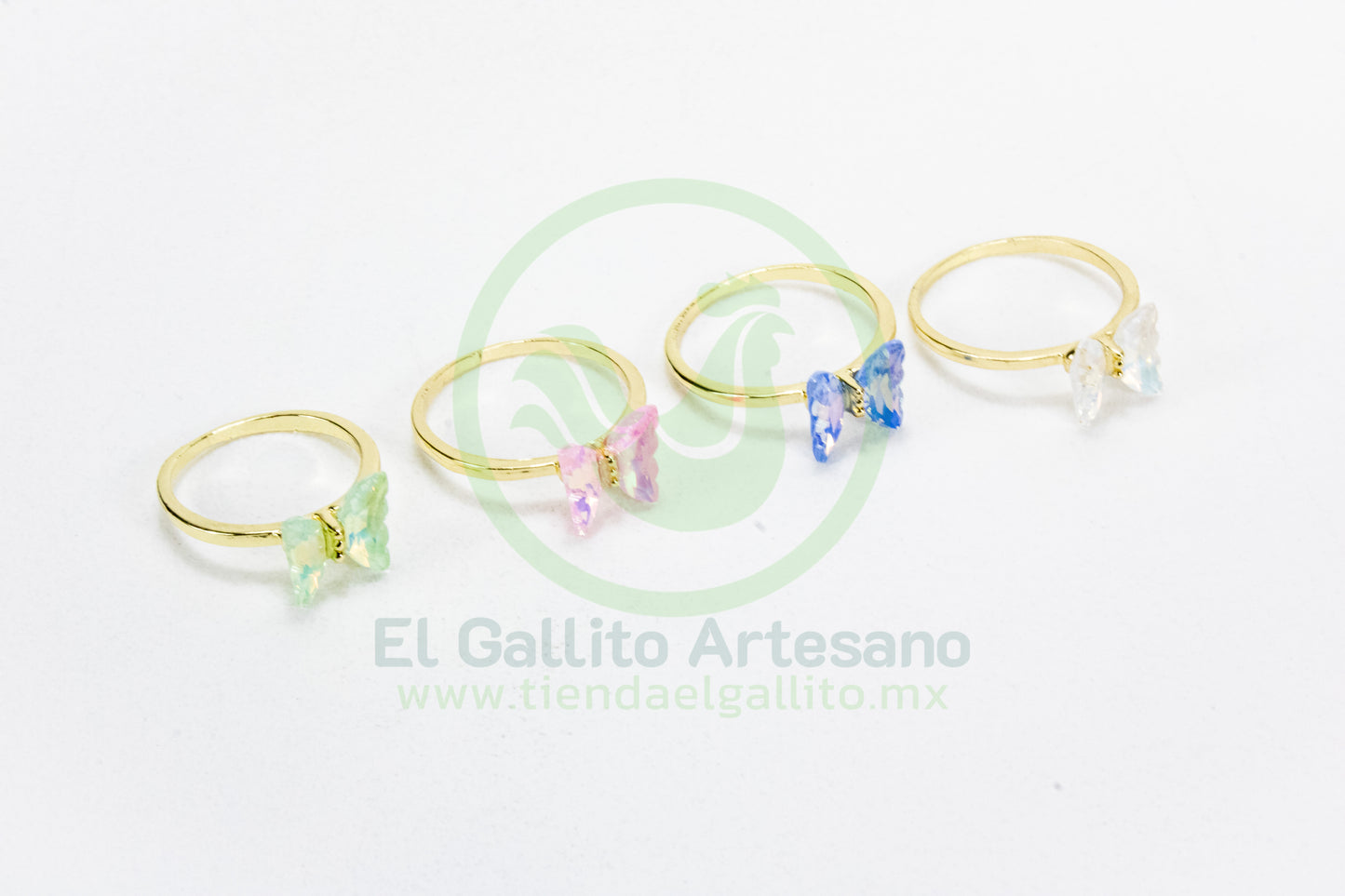 Anillo Acero MD1 | Mariposa Colores