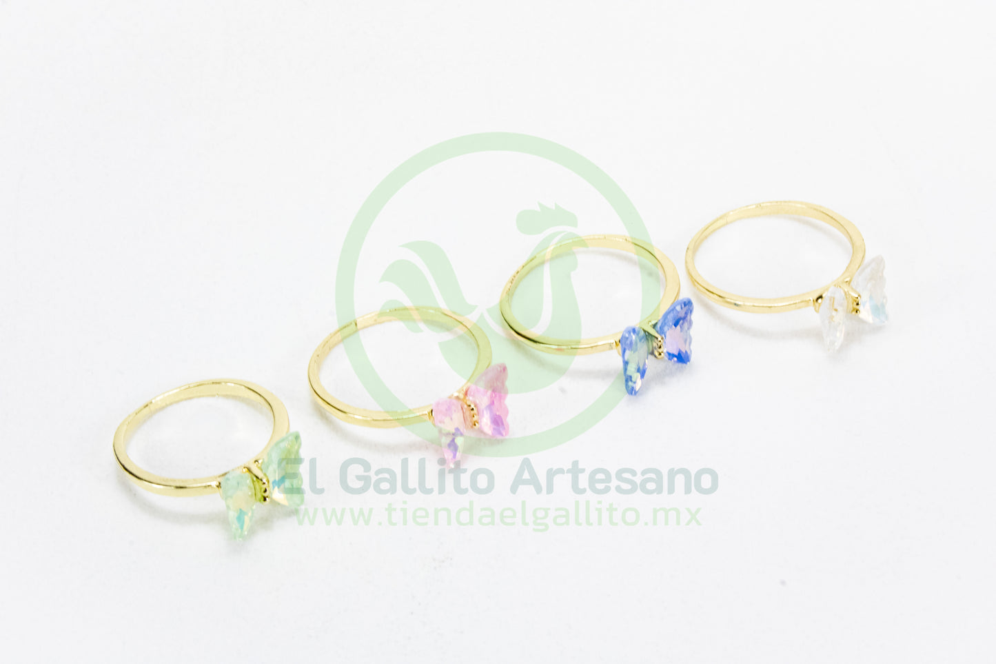 Anillo Acero MD1 | Mariposa Colores