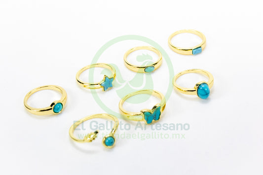 Anillo Acero MD1 | Turquesina