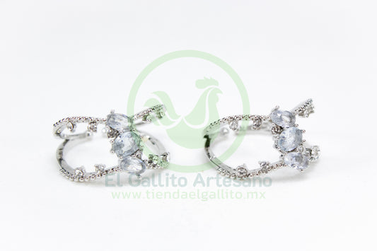 Anillo Acero MD2 | 3 Óvalos Ancho Ajustable