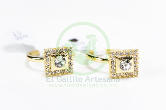 Anillo Acero MD2 | Cojin + Punto