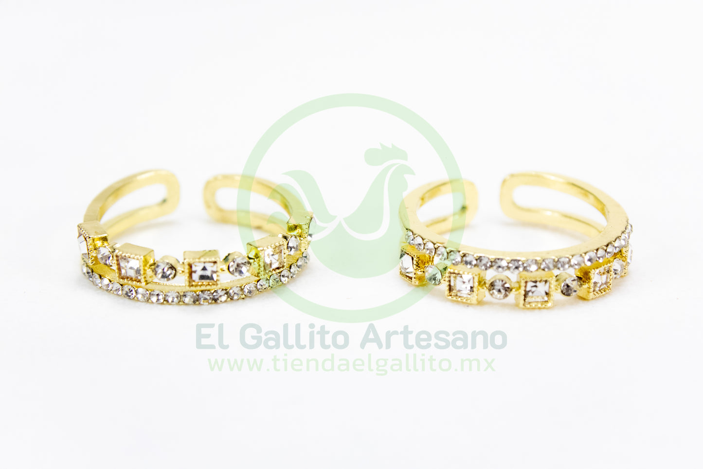 Anillo Acero MD2 | Cuadro Punto Doble Ajust