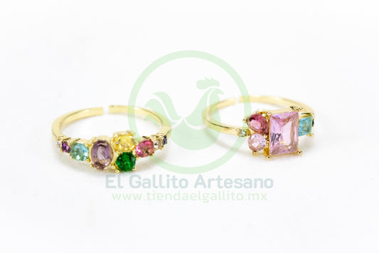 Anillo Acero MD2 | Geometría Col. Ajustable