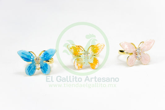 Anillo Acero MD2 | Mariposa Jaspe