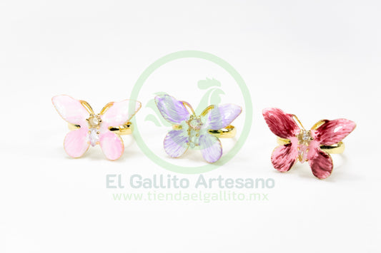 Anillo Acero MD2 | Mariposa Jaspe