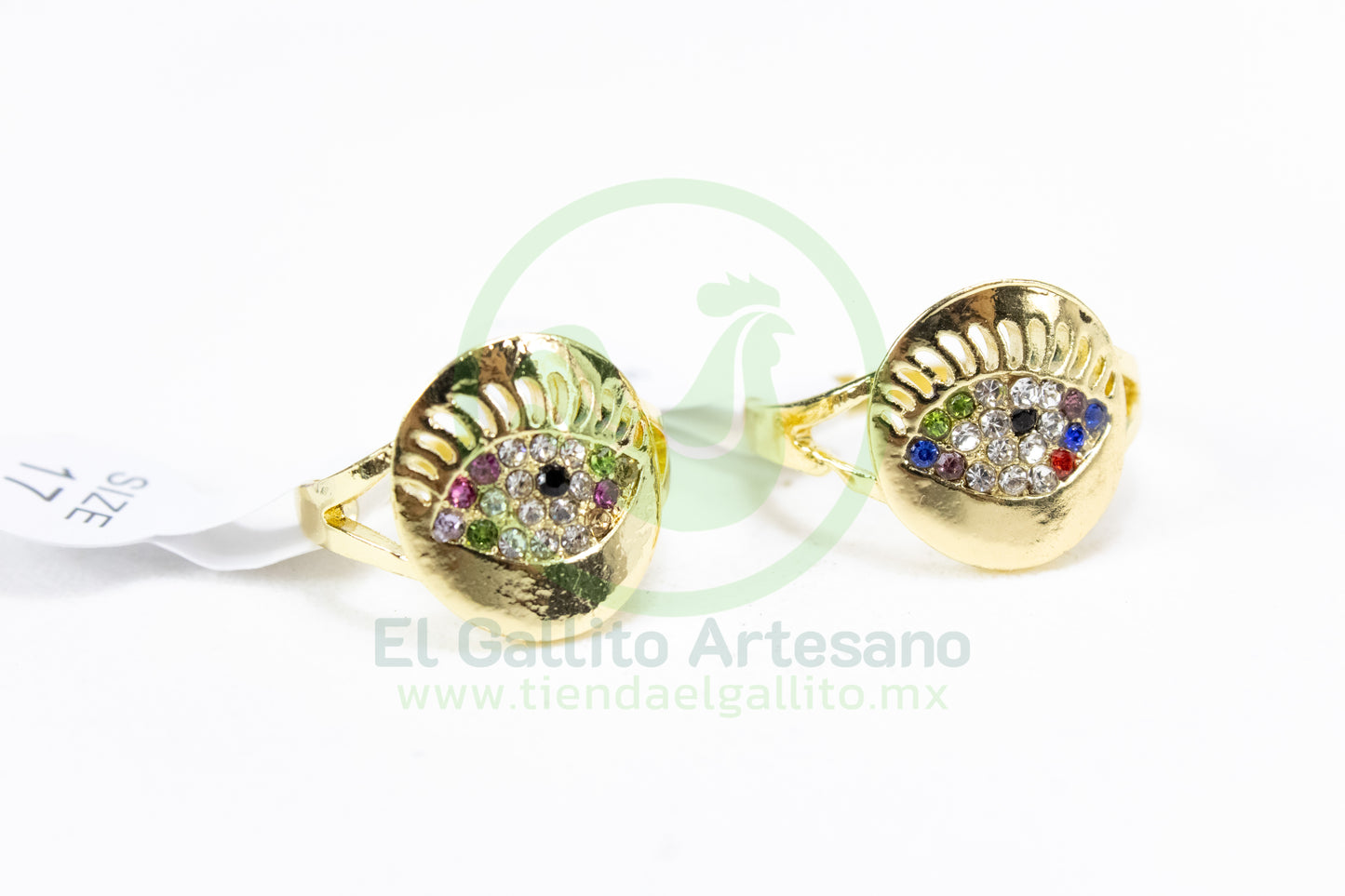 Anillo Acero MD2 | Medalla Ojo Gr
