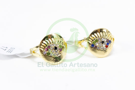 Anillo Acero MD2 | Medalla Ojo Gr