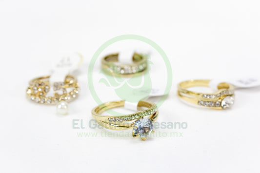 Anillo Acero MD3 | Cristal Formas Var.