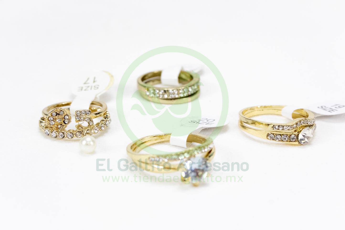 Anillo Acero MD3 | Cristal Formas Var.