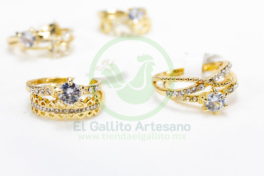 Anillo Acero MD3 | Doble Cristal Gris