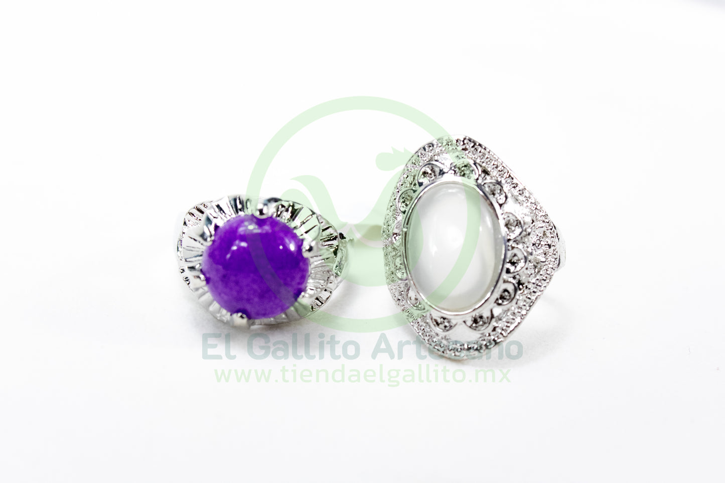Anillo Acero MD3 | Piedra Natural