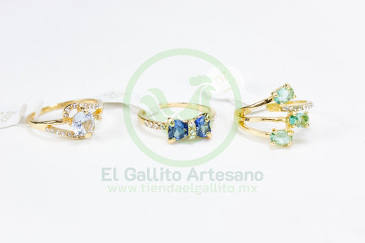 Anillo Acero MD4 | Gema Colores Forma
