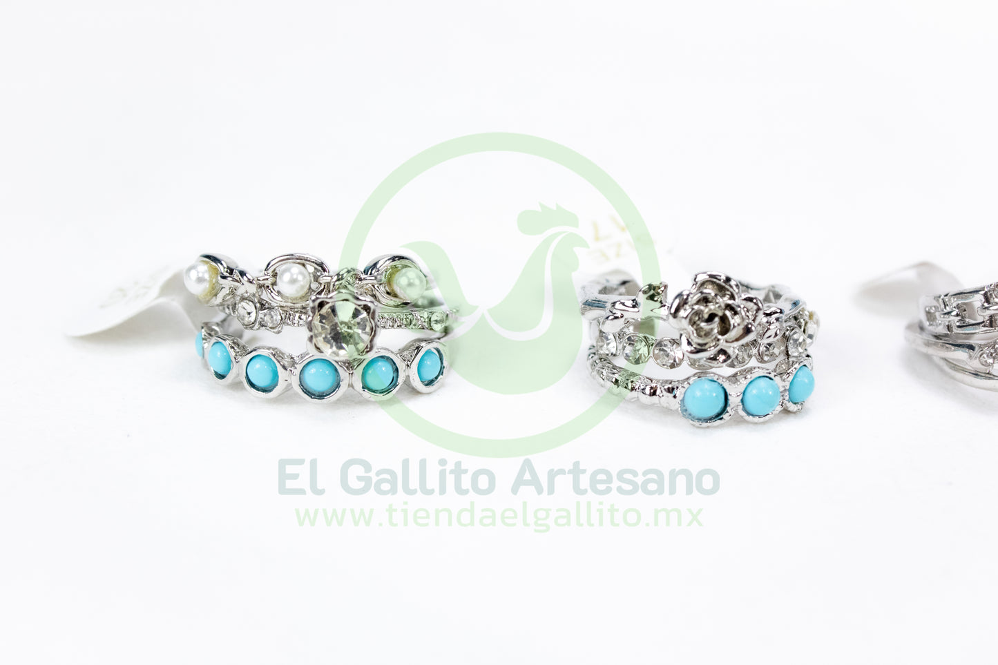 Anillo Acero MD4 | Turquesa Princesa Plateado
