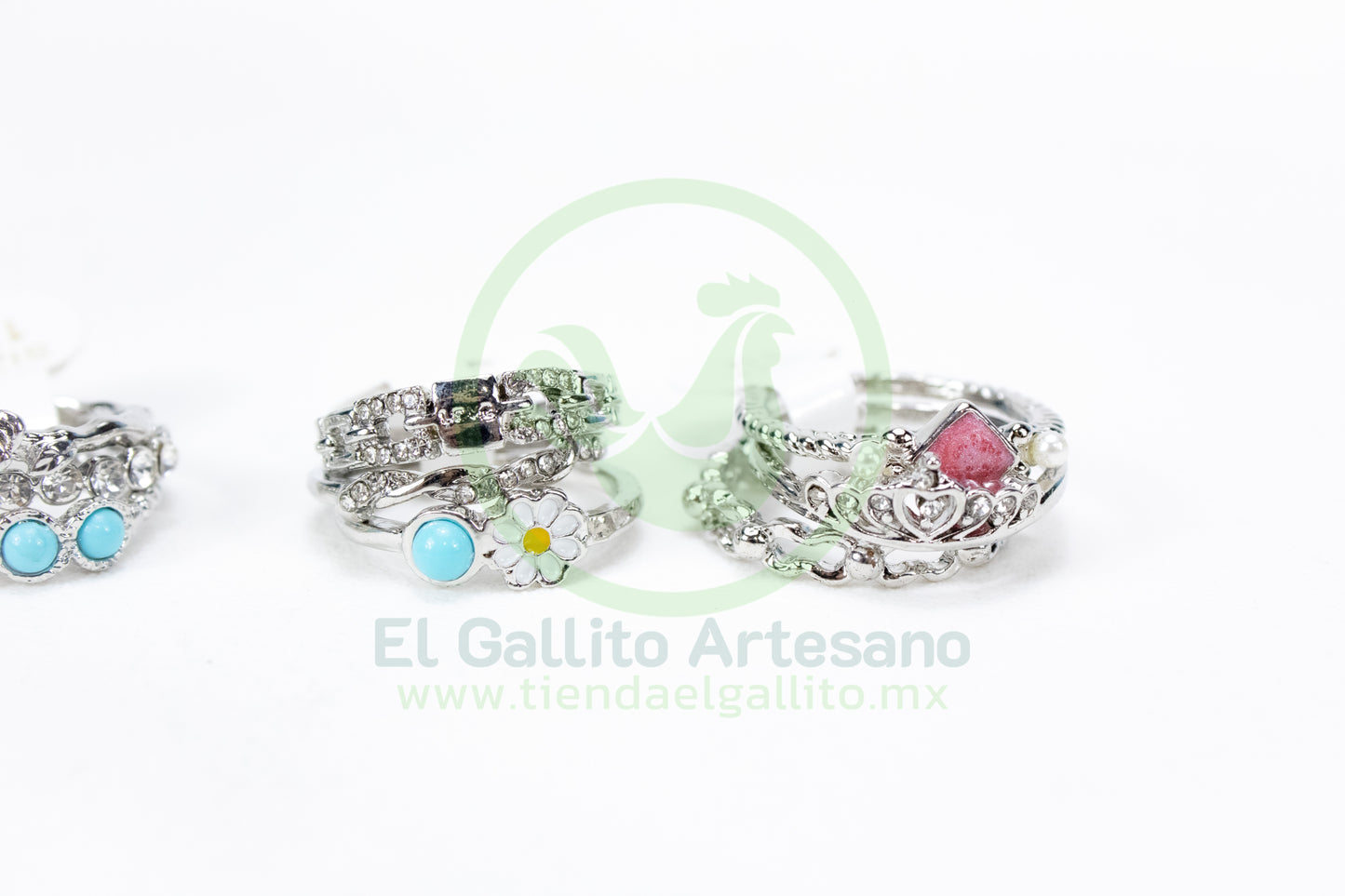 Anillo Acero MD4 | Turquesa Princesa Plateado