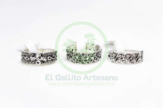 Anillo Acero MD6 | Cadenas Hojas Plat.