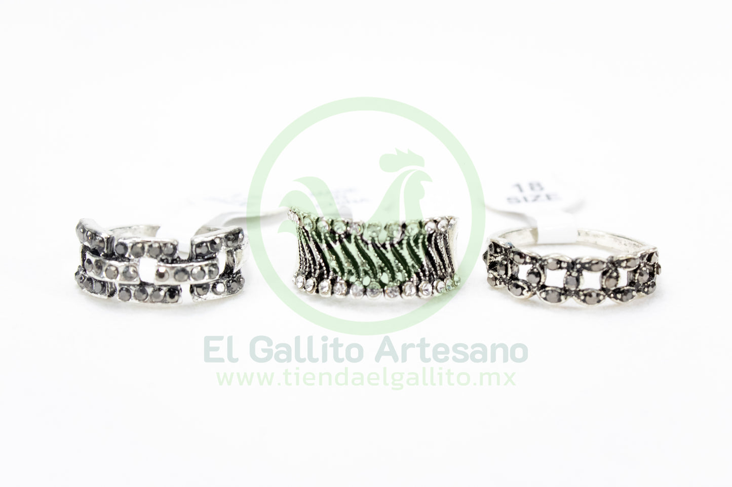 Anillo Acero MD6 | Cadenas Hojas Plat.
