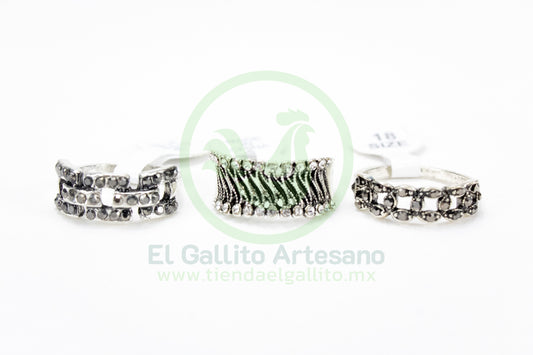 Anillo Acero MD6 | Cadenas Hojas Plat.
