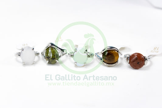 Anillo Acero MD6 | Gema Piedra