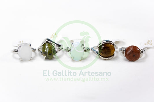 Anillo Acero MD6 | Gema Piedra