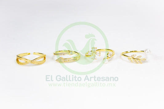 Anillo Acero MD7 | Dorado Princesa
