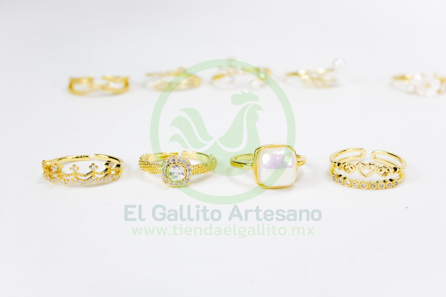 Anillo Acero MD7 | Dorado Princesa