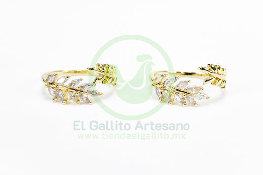 Anillo Acero MD7 | Laurel Doble Sencillo Ajust.